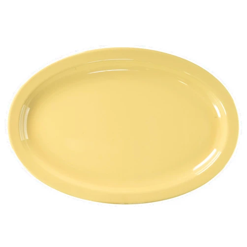 Winco MMPO-138 Oval Melamine Platter, 13-Inch by 8-Inch, Tan