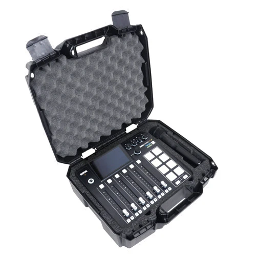 Case Club Hard Carry Case- Fits RODECaster Pro 2, 2 Wireless Microphones & Cords - Lockable Case w/Shock Absorbing Pre-Cut Foam Fits Equipment Out of the Box! Perfect for Traveling Podcasters & DJs!