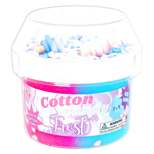 Dope Slimes Cotton Candy Frost (8oz) - ICEE Textured Slime - Handmade in USA - Dope Slimes