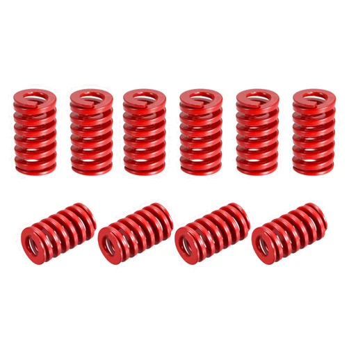 uxcell 3D Printer Die Spring, 10pcs 14mm OD 20mm Long Spiral Stamping Medium Load Compression Mould Die Springs for 3D Printer Electric Part, Red
