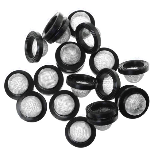 SQXBK Hose Filter Net 20PCS Seal O Ring Hose Rubber Washers Gaskets with 304 Stainless Steel 60 Filter Screen for 1/2 Inch Shower Head