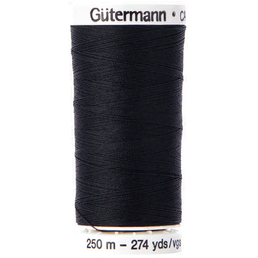 Gütermann Gutermann Sew-All Thread, Polyester, Black, 250 m, 5.5x2.5x2.5 cm