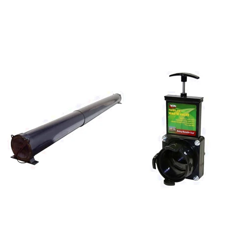 Valterra RV Adjustable EZ Hose Carrier and Twist-On Waste Valve