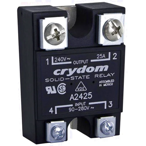 CRYDOM D2410 1 Form A, 24-280VAC, Input 4-32VDC, Output 10AMP, Solid State Relay