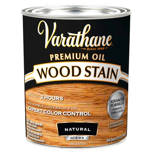 Varathane 211688H Premium Wood Stain, Quart, Natural