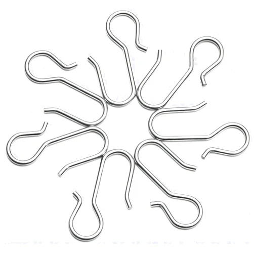 ZSTARR Metal Curtain Track Hooks S Shaped Small Curtain Hooks Stainless Steel Drape Wire Hooks for Ceiling Curtain Drape Track Shower Bay Window RV Room Divider (30 Packs S hooks)