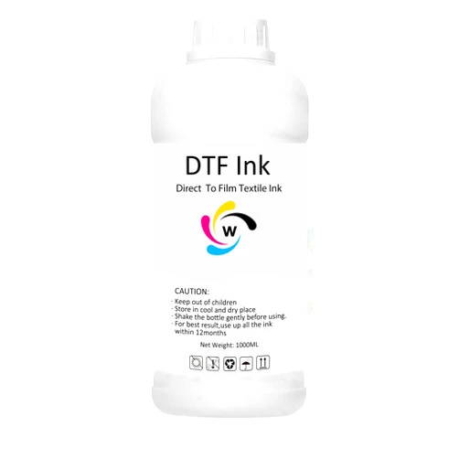 Chipink DTF White Ink 1000ML Refill for Epson Printhead DX5 DX7 5113 XP600 L3200 4720 TX800 L1800 L805 R1390 DTF Printer, for DTF Heat Transfer Film Printing (1 Pack, White)