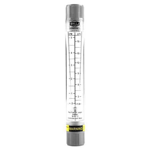 Walfront Meter Liquid Rotameter Tube Meter for Gas Liquid Pipeline Meter Gas Flowmeter Regulator 0.5-5 GPM / 1.8-18 LPM