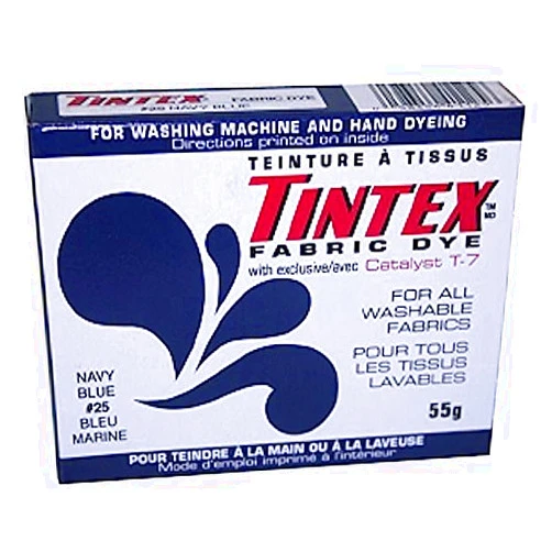 TINTEX Lot of 1 Tintex Brand Navy Blue Fabric Dye 25