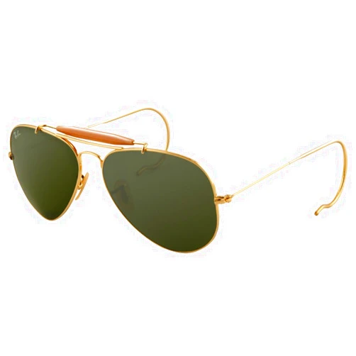 Ray-Ban Outdoorsman 3030 Aviator Sunglasses with Wire Wrap Ears