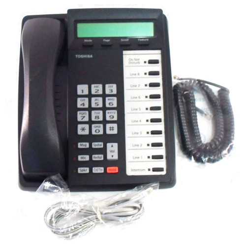Toshiba DKT3010-SD 10 Button LCD Display Speakerphone – (Black) (Renewed)
