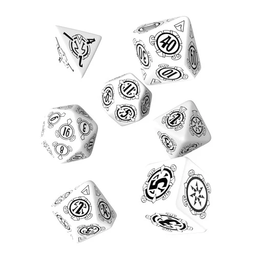 Q WORKSHOP Pathfinder Shattered Star Rpg Ornamented Dice Set 7 Polyhedral Pieces
