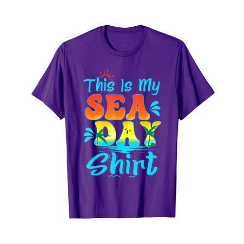 Sea Day Vacation Tees This Is My Sea Day Family Beach Summer Vacation T-Shirt for Men Women Girls Kids