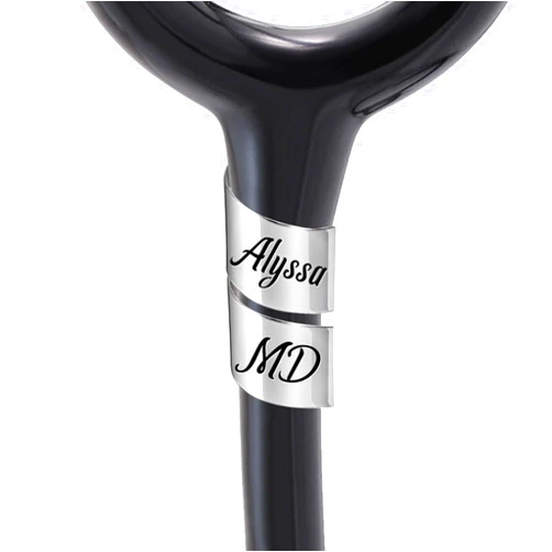 Dreamdecor Personalized Stethoscope Name Tag Custom Stethoscope ID Charm Accessories for Nurse Doctor Vet