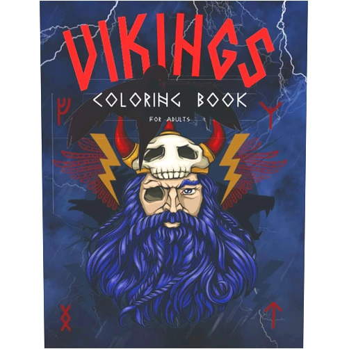 OAKSHIELD Publishing Vikings Coloring Book For Adults: Norse Mythology Coloring Book | Gods and Goddesses | Warriors, Heroes, Mythical Creatures | Symbols & Facts & Trivia And More!