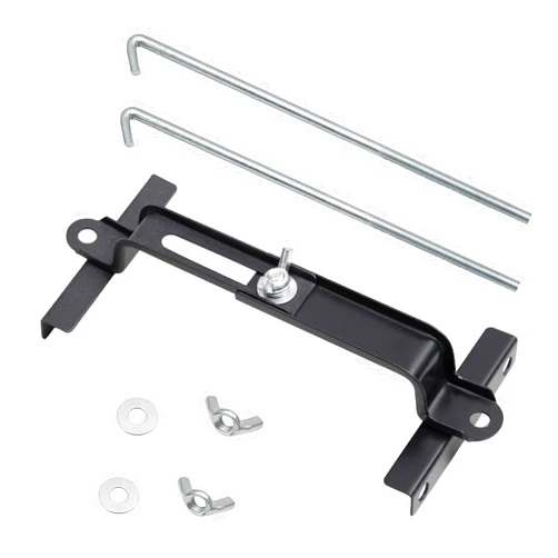 Aoerzn Premium Adjustable Battery Hold Down, Universal Adjustable Battery Crossbar with J Bolt, fit for SUV Car, Good Contact, Corrosion Resistance (11inches / 27cm bolts)