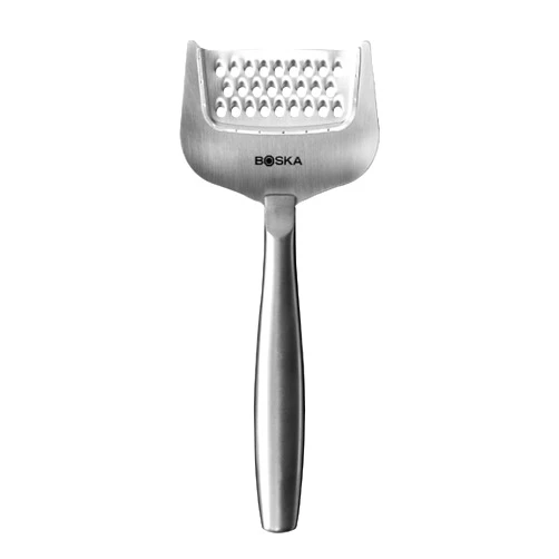 Boska Stainless Steel Grater - Cheese Grater Copenhagen Best for Hard Cheese, Citrus, and Vegetables - Multifunctional Rust-Proof Shredder - Manual Handheld - 10 Year Warranty