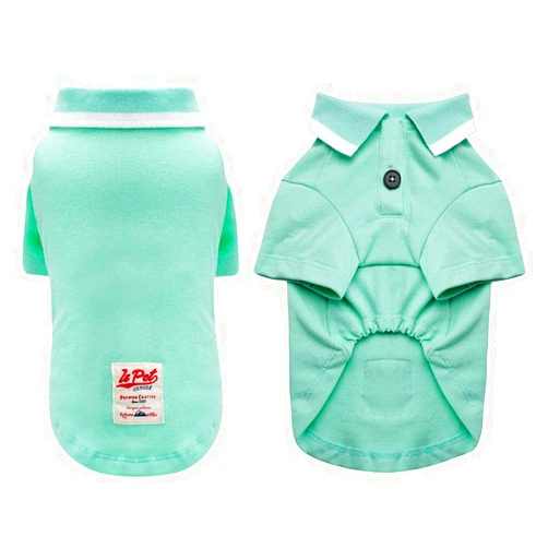 IS PET DESIGNER PETWEAR ISPET Dog Shirts Solid Pet Dog Polo T Shirts Soft Cotton Outfit Apparel Doggie Casual Polo Shirt Cute Puppy Shirt for Small Medium Dogs Small, Aqua