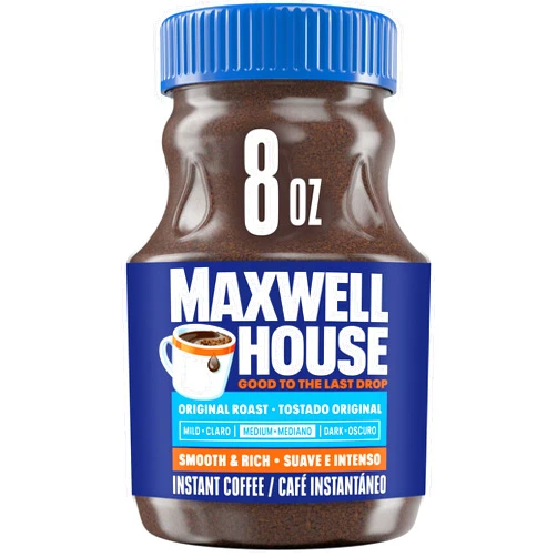 Maxwell House Original Roast Instant Coffee, 8 oz Jar