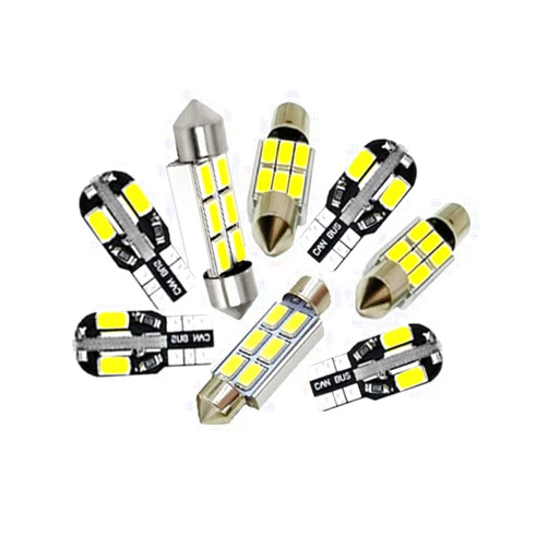 JINYISI Canbus LED car License Plate lamp+ Interior Dome map Lights kit Bulb,for VW Golf 4 5 6 7 MK4 MK5 MK6 MK7 1998-2018 16pcs for Golf Mk4