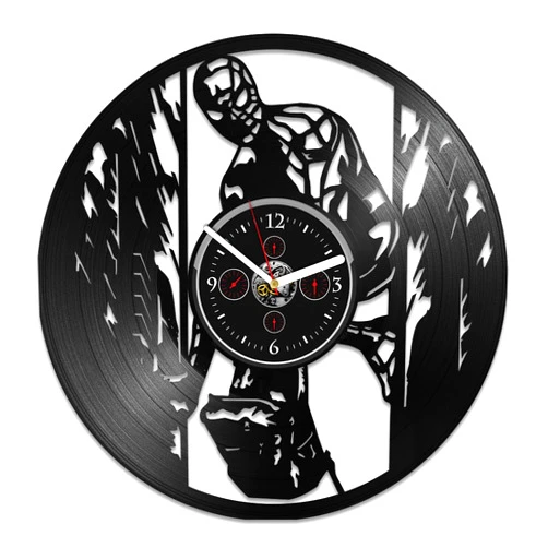Handmade Kovides Superhero Vinyl Record Wall Clock 12 Inch Spider Inspired