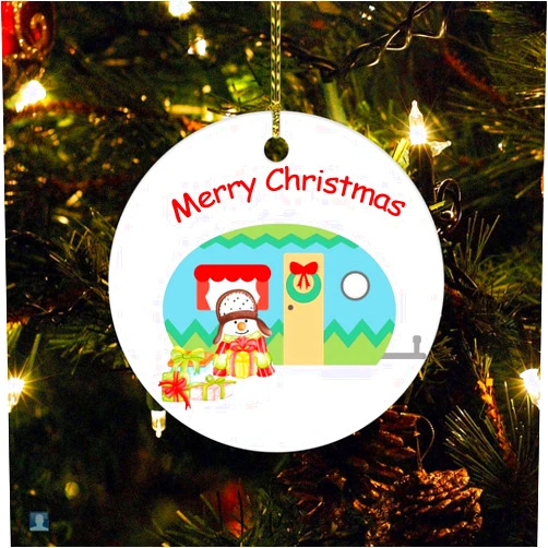DOREENABE Funny Camping Merry Christmas Tree Camper Snowman Ornament Christmas Camping Lover Xmas Camping Truck Tree Camper Gift 2023 Ornament Keepsake Funny Christmas Hanging Tree Decor Ornament
