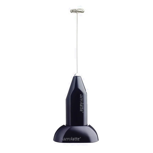 Aerolatte Milk Frother with Counter Stand, The Original Steam-Free Frother, Black