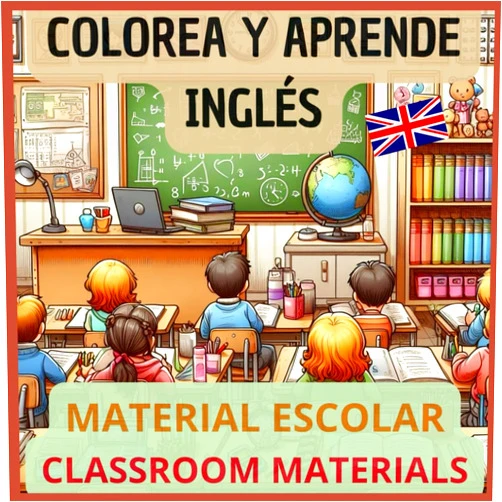 Spanish Edition by JOSE MORENTE (Author) COLOREA Y APRENDE INGLÉS: MATERIAL ESCOLAR, CLASSROOM MATERIALS (Spanish Edition)