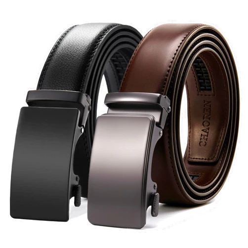 CHAOREN Leather Ratchet Belt Men - Customizable Fit, Effortless Style (35mm)