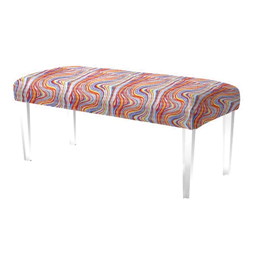 Jennifer Taylor Home Jennifer Taylor Bench, 46 by 18 by 18 1/2-Inch, Kantha Material