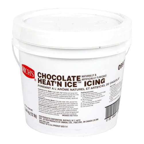 Rich's Heat 'N Ice Icing for Donuts, Rolls & More, Chocolate, 192 Ounce
