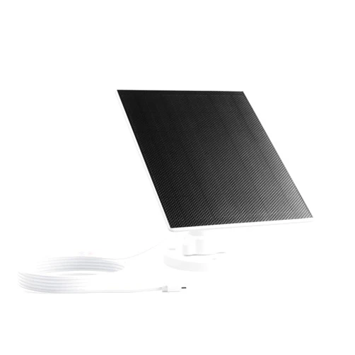 COOHILIGH 5W Solar Panel, IP 65 Waterproof 5V USB C and USB Micro Port for Security Cameras Wireless Outdoor, Compatible with Rechargeable Battery Security Camera