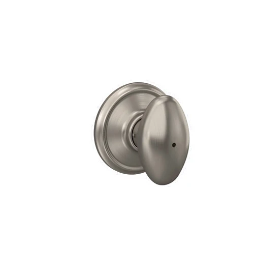 Schlage F40 SIE 619 Sienna Door Knob, Bed & Bath Privacy Lock, Satin Nickel
