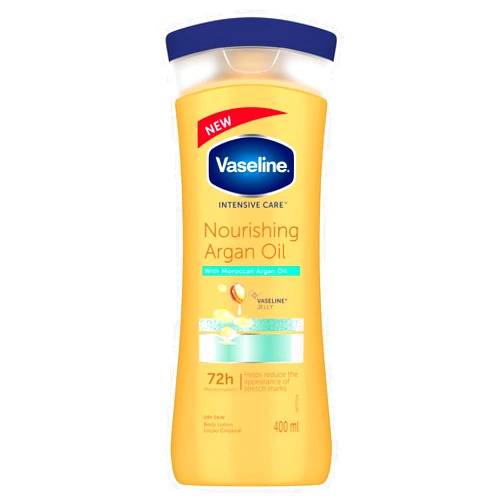 Vaseline Intensive Care Nourishing Argan Oil Lotion, 72h Protection, 400ml