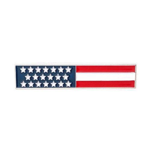 Desert Cactus United States of America Lapel Pins USA Country Flag Enamel Made of Metal Souvenir Hat Men Women Patriotic American (Bar Flag Pin)