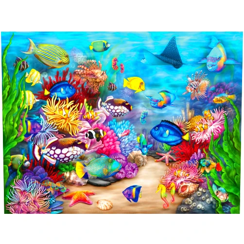 Ravensburger Tropical Reef Life | 750 Piece Large Format Jigsaw Puzzle | Ideal for Adults and Kids | Unique Softclick Technology Durable and Glare-Free | FSC Certified
