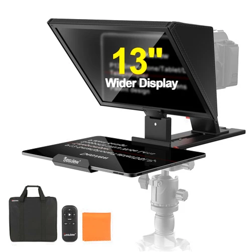 Desview P13 Portable Teleprompter for Camera Compatible with 12.9