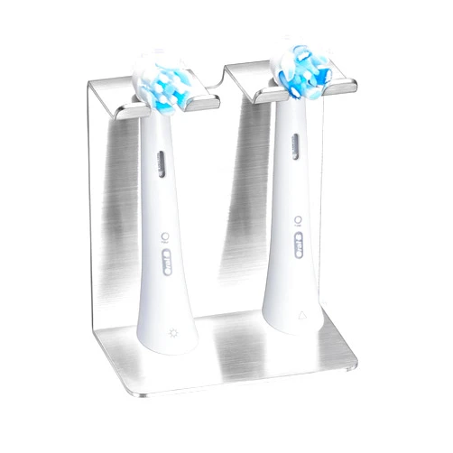 Oukimly Electric Toothbrush Head Holder, Oukimly Toothbrush Holder Wall Mounted or Freestanding, Stainless Steel Tooth Brush Holder, Brushed Tooth Brushing Holder, Electric Toothbrush Holder for Bathroom
