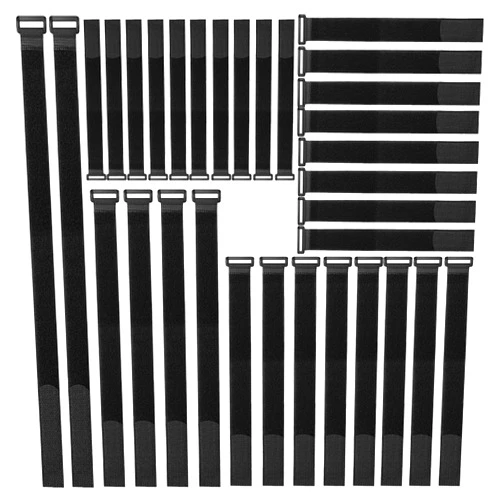 Yikki YiwerDer 32Pcs Reusable Fastening Cable Straps and Cable Ties with Buckles, Variety Sizes 8