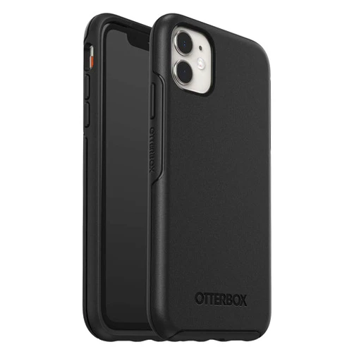 OtterBox iPhone 11 (Non-Retail/Ships in Polybag) Symmetry Series Case - Non-Retail/Ships in Polybag - Black, Ultra-Sleek, Wireless Charging Compatible, Raised Edges Protect Camera & Screen