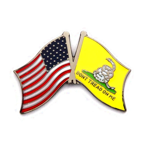 Flagline Gadsden Tea Party USA Flag Lapel Hat Pin PPM6020