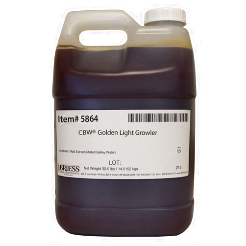 The Homebrew Shop Briess Golden Light Liquid Malt Extract Growler 32 lbs.