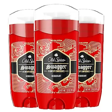 Old Spice Aluminum Free Deodorant for Men Red Zone Collection, Swagger, Lime & Cedarwood Scent, 3 Oz (Pack of 3) 3 Ounce (Pack of 3) Swagger - Deodorant (3 Pack)