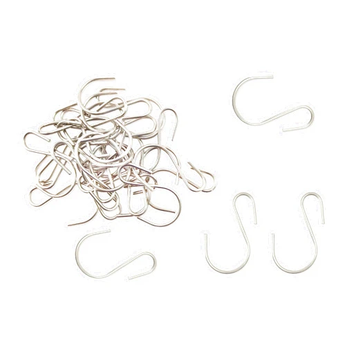 Yikla S Hooks for Hanging Plants, Clothes, S Shaped Hooks Made of Stainless Steel, Heavy Duty S-Hooks, 30 Pack