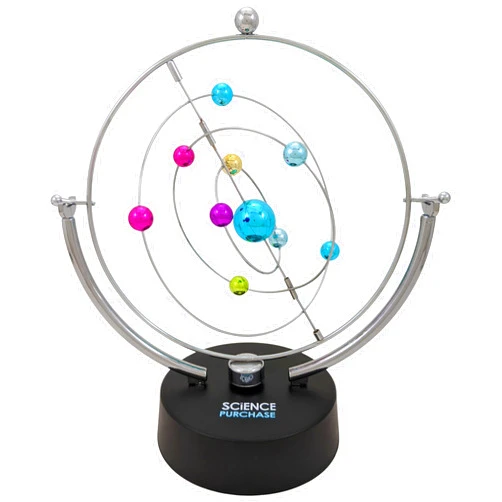 SciencePurchase Kinetic Perpetual Motion Galaxy, Outer Space Gadget That Flips and Rotates in Continuous Motion, Battery Operated Desktop Gizmo by SciencePurchase