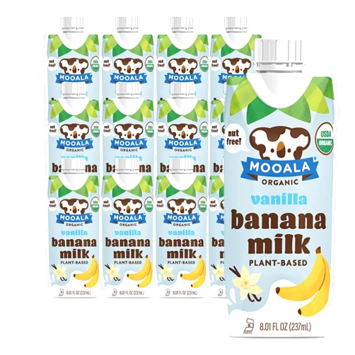 Mooala Vanilla Bananamilk Organic Shelf Stable 237 mL Case 12