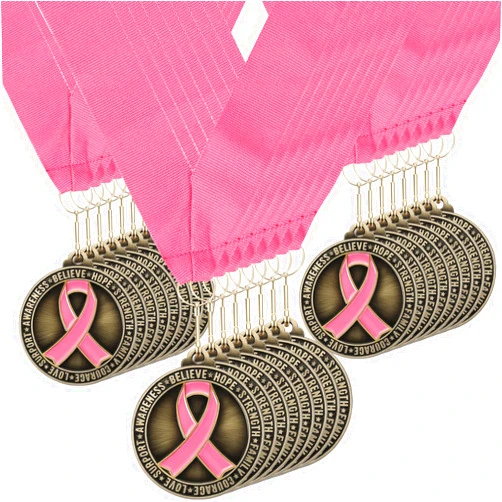 Huquary Breast Cancer Awareness Bulk Memorial Award for Women Breast Cancer Awareness Gifts Party Supplies Favors