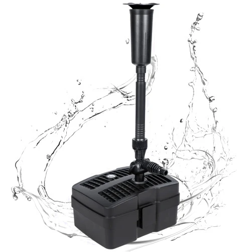 Anbull Pond Filter Fountain Pump, 660GPH 110V/50W Submersible Water Pump for Outdoor Ponds, All-in-One Pond Filter System with 5W UV-C Lamp for Clearing Pond Garden Fish Tank Aquarium