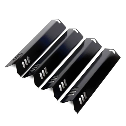 Apromise Grill Replacement Parts for Dyna-Glo - 91591 Grill Burner Covers | 15” Grill Heat Plates | 4-Pack Grill Heat Shield | Porcelain-enameled Grill Heat Tent for Dyna-Glo DGF493BNP, DGF510SBP