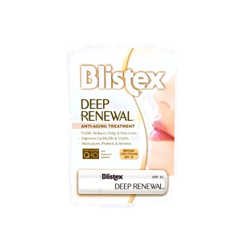Blistex Deep Renewal Lip Protectant Sunscreen Balm, 0.13 Ounces (3.69g) (Pack of 4)